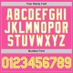 Custom Pink Neon Yellow-White 3D Pattern Design Gradient Style Twinkle Star Authentic Baseball Jersey